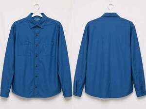 NEW 01.ALGO Shirt Mens Large Blue Performance Stretch Button Up D25 NWT